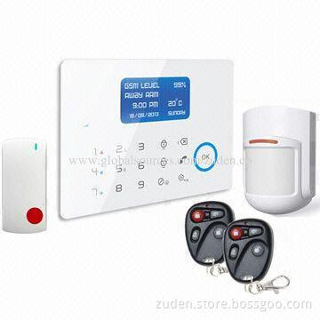 GSM/PSTN dual-network alarm system with APP control, built-in temperature